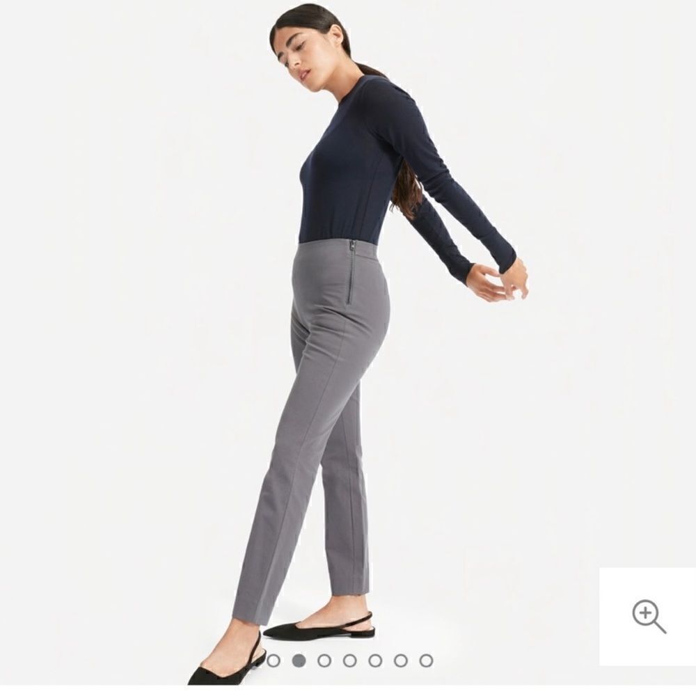 Everlane The Side-Zip Work Pant in Dark Slate Gray | SZ 8